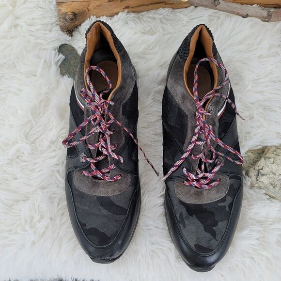 Moncler camo leather sneakers - Picture 3 of 16